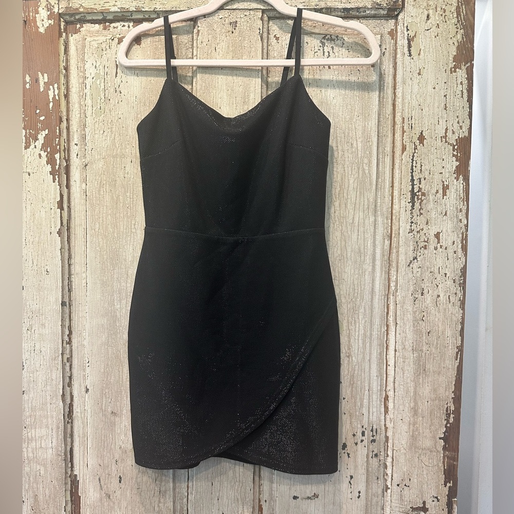 Fiesta Black shimmery Mini Dress